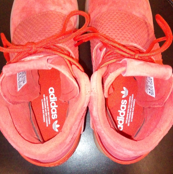 Like New Adidas Tubular Invader Strap "Red" Sz.8.5 - Picture 9 of 12